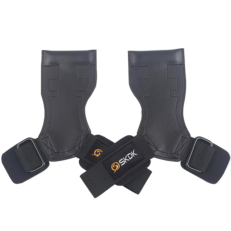 SKDK Weight Lifting Grip Pads Crossfit Bodybuilding Palm Protector Squat Gym Gloves Gym Equipment Fitness Sports Training PVC